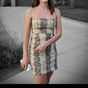 Lioness Dress - Snakeskin Pattern - XS